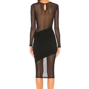 Lavo Dress in Black
hours
Long-Sleeve Black Sheer Mesh Bodycon Dress